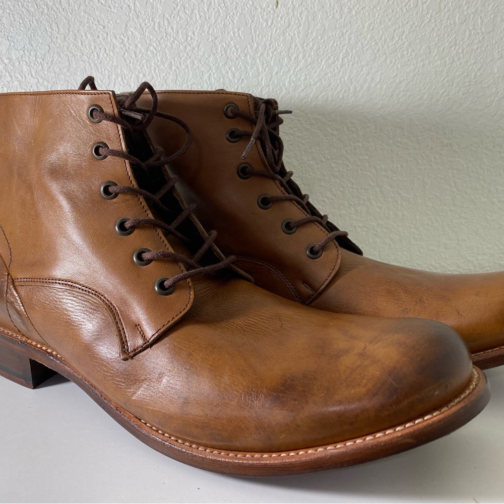 New J.D. Fisk Ankle Boot, Brown Leather, Men’s 13